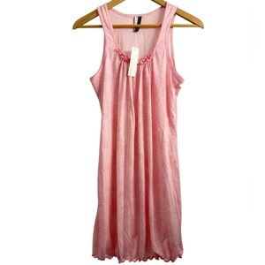 Elegant Pink Sleeveless Chemise